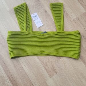 Vibrant Green Apple Wild Fable Ribbed Crop Top